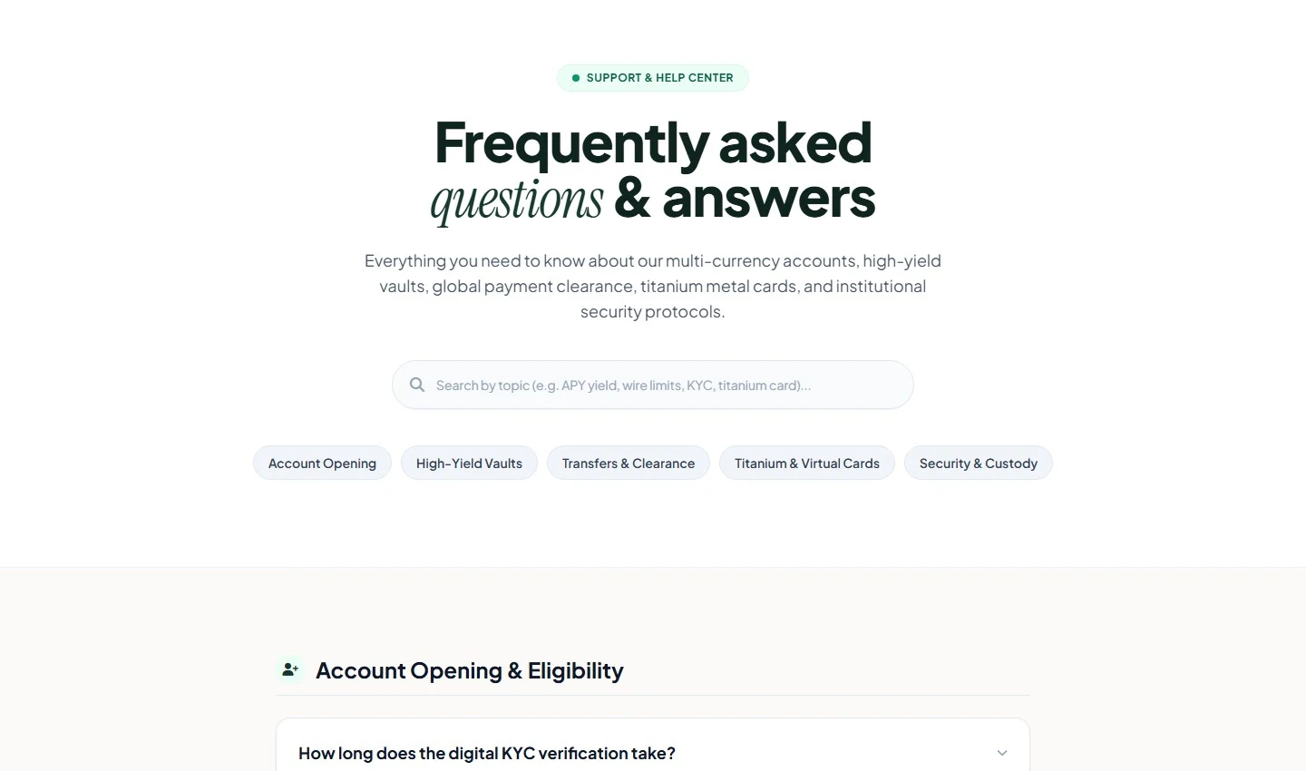 FAQ Widget